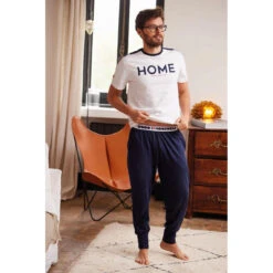 Pyjama Long Homme En Coton - Blanc - Bleu Marine - Rouge / Bleu Marine Uni 8 Pyjama Long Homme En Coton - Blanc - Bleu Marine - Rouge / Bleu Marine Uni -MenCorner Boutique pyjama long homme 3397494 2 1140x1140