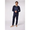 Pyjama Long Homme Bleu Marine Imprimé/ Bleu Marine -MenCorner Boutique pyjama long homme 3397512 1140x1140