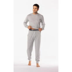 Pyjama Long Homme Gris Chiné -MenCorner Boutique pyjama long homme 3397532 3 1140x1140