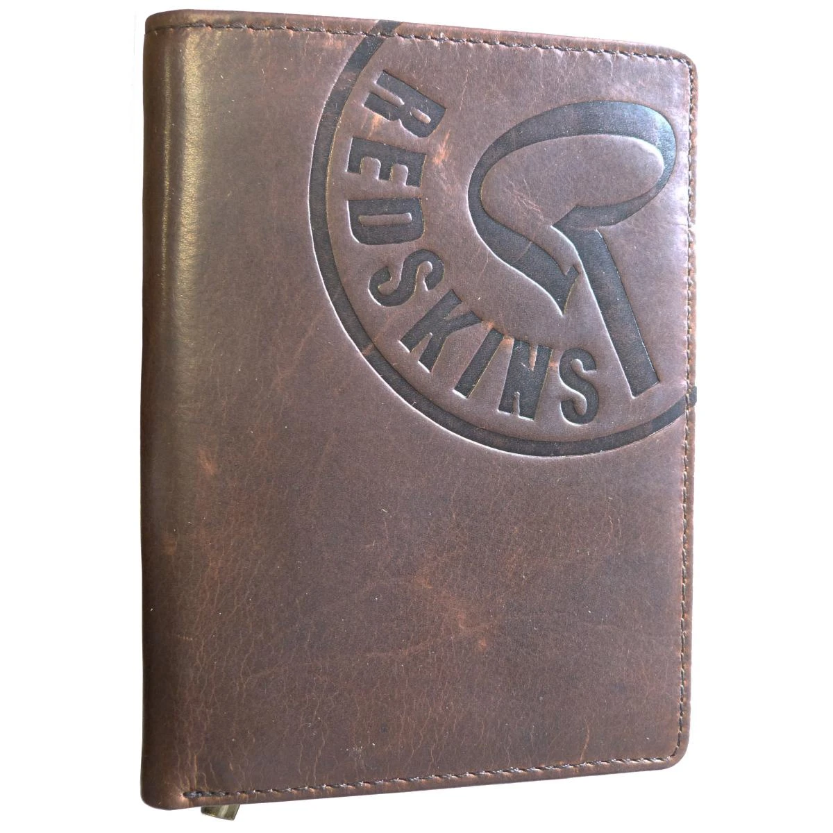 REDSKINS Portefeuille Electron En Cuir - Siglé Marron 3 REDSKINS Portefeuille Electron En Cuir - Siglé Marron