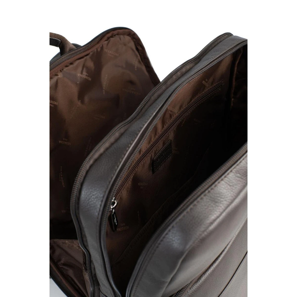 Hexagona Sac à Dos 15'' & Tablette & A4 Marron Foncé 6 Hexagona Sac à Dos 15'' & Tablette & A4 Marron Foncé – Image 4