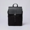 Sandqvist Sac à Dos ALVA - Noir Et Cuir Noir -MenCorner Boutique sac a dos alva noir et cuir noir sqa503 1140x1140