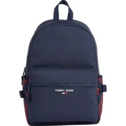 Sac à Dos Bleu Avec Poche Zippée