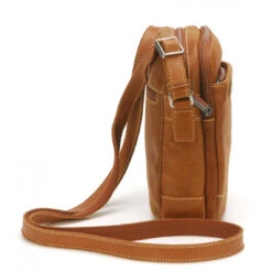 Sac Porte Travers En Cuir Vachette Pleine Fleur Semi Aniline Cognac -MenCorner Boutique sac porte travers en cuir vachette pleine fleur semi aniline cognac 3351134 2 1140x1140