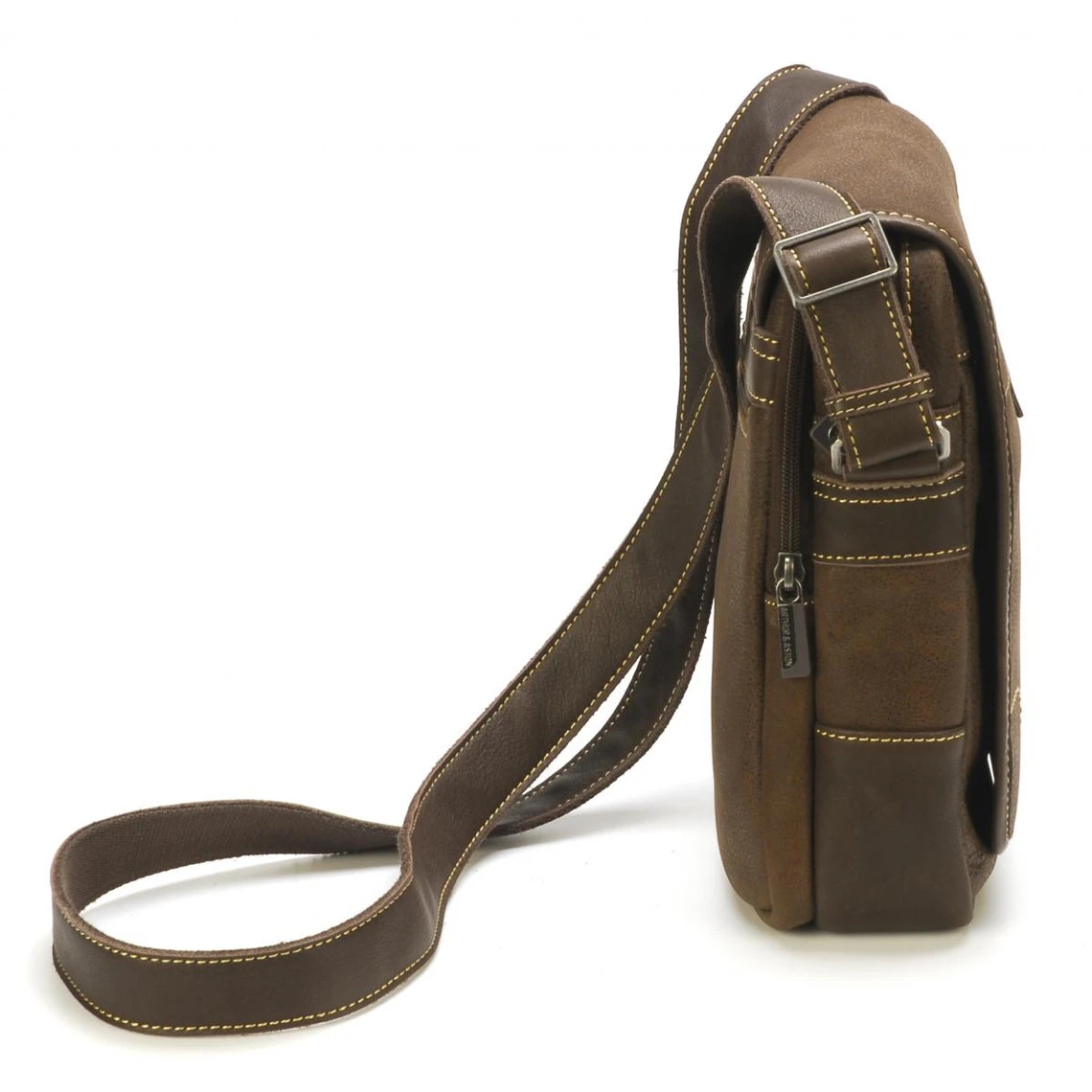 Sac Porte Travers à Rabat Homme Arthur & Aston En Cuir Châtaigne 4 Sac Porte Travers à Rabat Homme Arthur & Aston En Cuir Châtaigne – Image 2