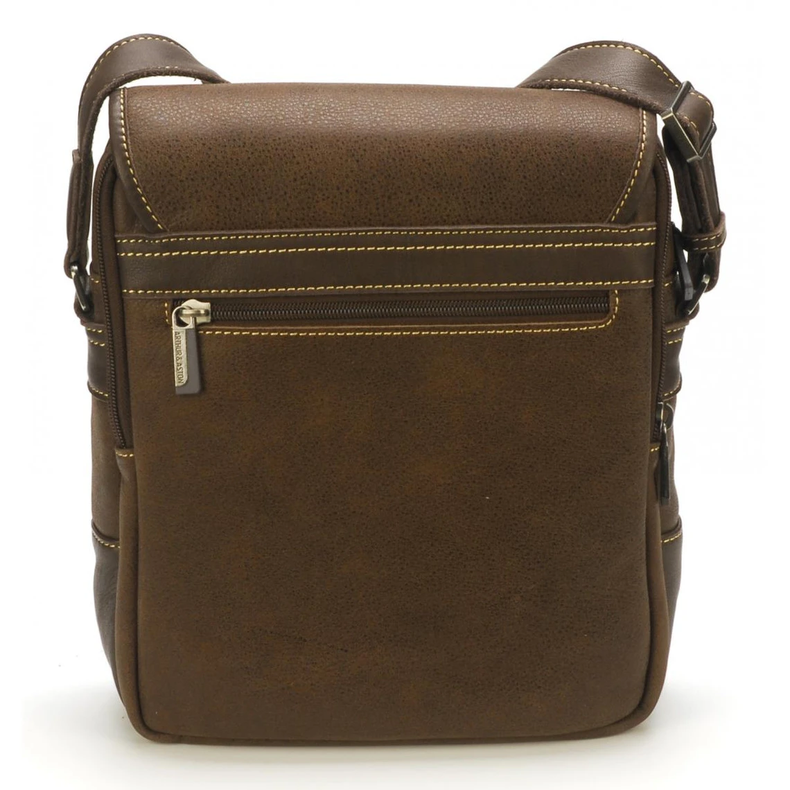 Sac Porte Travers à Rabat Homme Arthur & Aston En Cuir Châtaigne 5 Sac Porte Travers à Rabat Homme Arthur & Aston En Cuir Châtaigne – Image 3