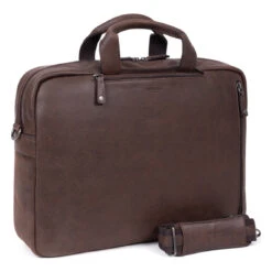 Hexagona Sac Transformable - 15" & A4 - Cuir De Vachette - Marron - Instinct -MenCorner Boutique sac transformable 15 et a4 cuir de vachette 3455794 6774010 10 1140x1140
