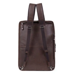 Hexagona Sac Transformable - 15" & A4 - Cuir De Vachette - Marron - Instinct -MenCorner Boutique sac transformable 15 et a4 cuir de vachette 3455794 6774012 12 1140x1140