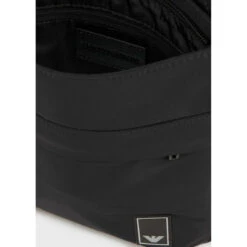 Emporio Armani Sacoche Tissu Logo Noire Noir -MenCorner Boutique sacoche tissu logo noire 1237941 3924989 9 1140x1140