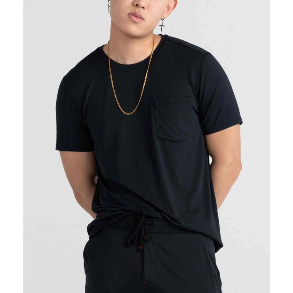 Saxx T-shirt Col Rond à Manches Courtes Sleepwalker - Noir 4 Saxx T-shirt Col Rond à Manches Courtes Sleepwalker - Noir – Image 2