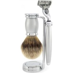 SET DE RASAGE 3 PIÈCES - Blaireau Et Rasoir