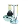 SET DE RASAGE 4 PIECES NOIRE ET CHROME - EDWIN JAGGER
