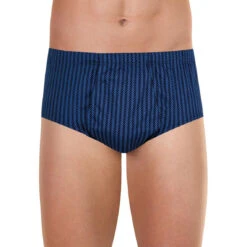 Slip Taille Haute Ouvert Homme Coton Mercerisé