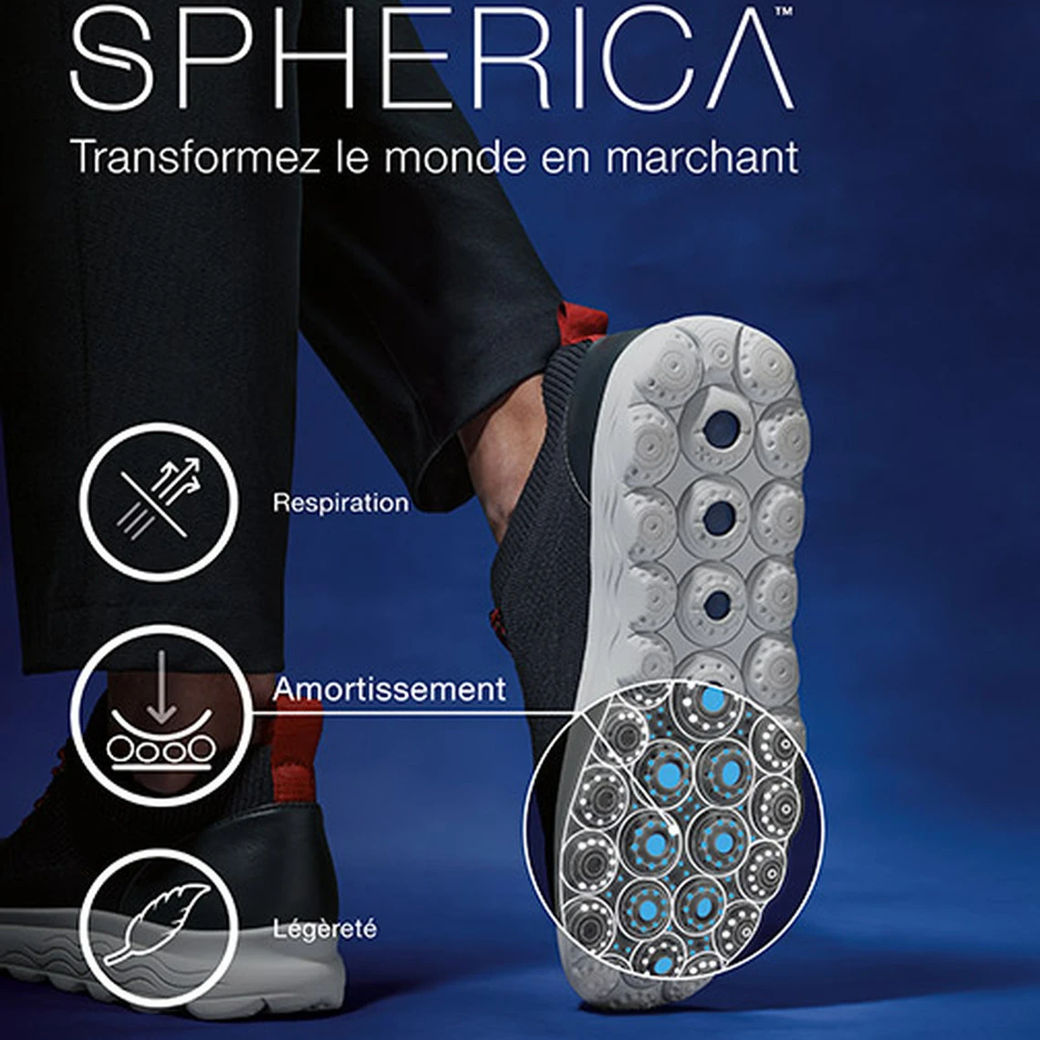 Geox Sneakers Homme Bleu Marine - U SPHERICA A 6 Geox Sneakers Homme Bleu Marine - U SPHERICA A – Image 4