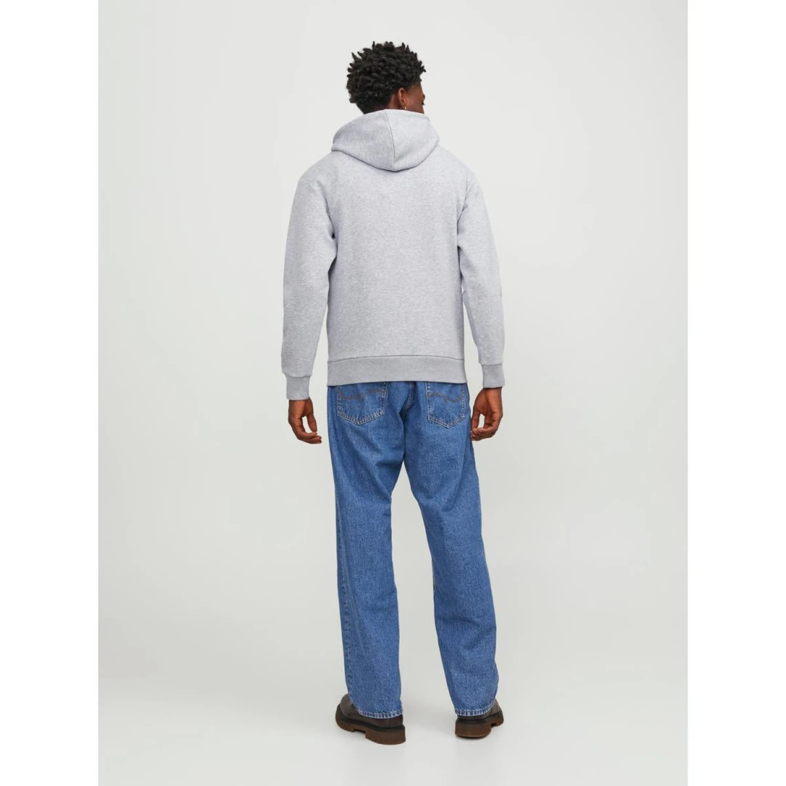 Jack & Jones Sweat à Capuche Gris Clair 4 Jack & Jones Sweat à Capuche Gris Clair – Image 2