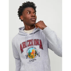 Jack & Jones Sweat à Capuche Gris Clair 7 Jack & Jones Sweat à Capuche Gris Clair -MenCorner Boutique sweat a capuche gris clair 3547854 3 1140x1140