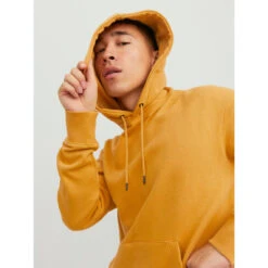 Jack & Jones Sweat à Capuche Pour Homme - Jaune -MenCorner Boutique sweat a capuche marron 3547562 3 1140x1140