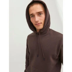 Jack & Jones Sweat à Capuche Marron Foncé -MenCorner Boutique sweat a capuche marron fonce 3547800 3 1140x1140