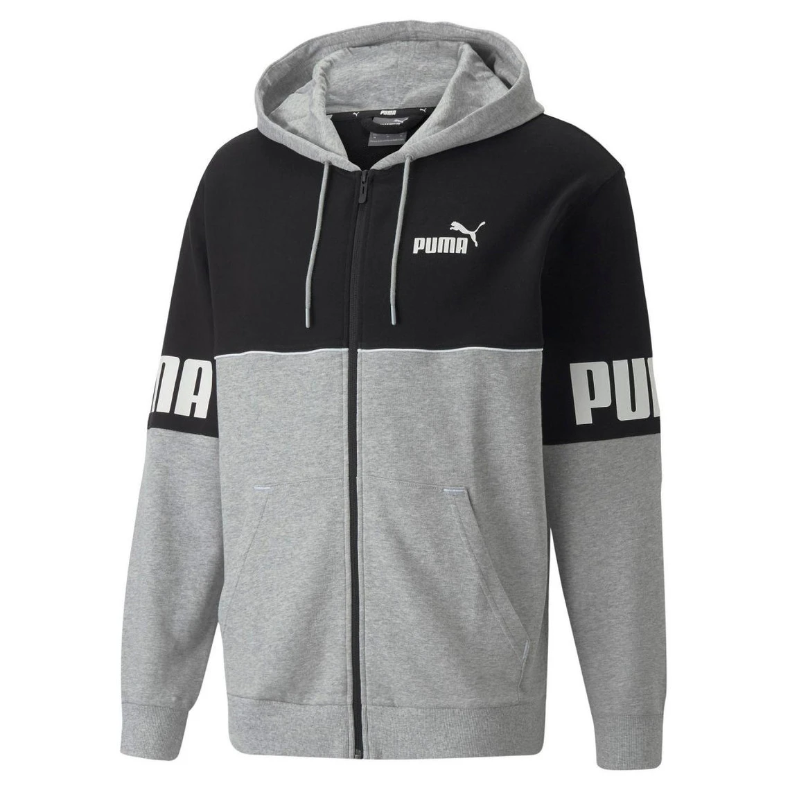 Sweat à Capuche Noir Et Gris Puma 8 Sweat à Capuche Noir Et Gris Puma – Image 6