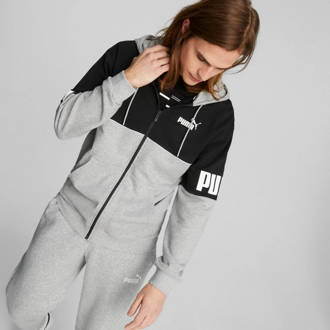 Sweat à Capuche Noir Et Gris Puma 3 Sweat à Capuche Noir Et Gris Puma