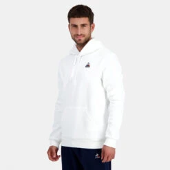 Le Coq Sportif Sweat à Capuche Mixte SAISON 1 N°1 M New Optical White -MenCorner Boutique sweat a capuche saison 1 n1 m new optical white 3529312 3 1140x1140