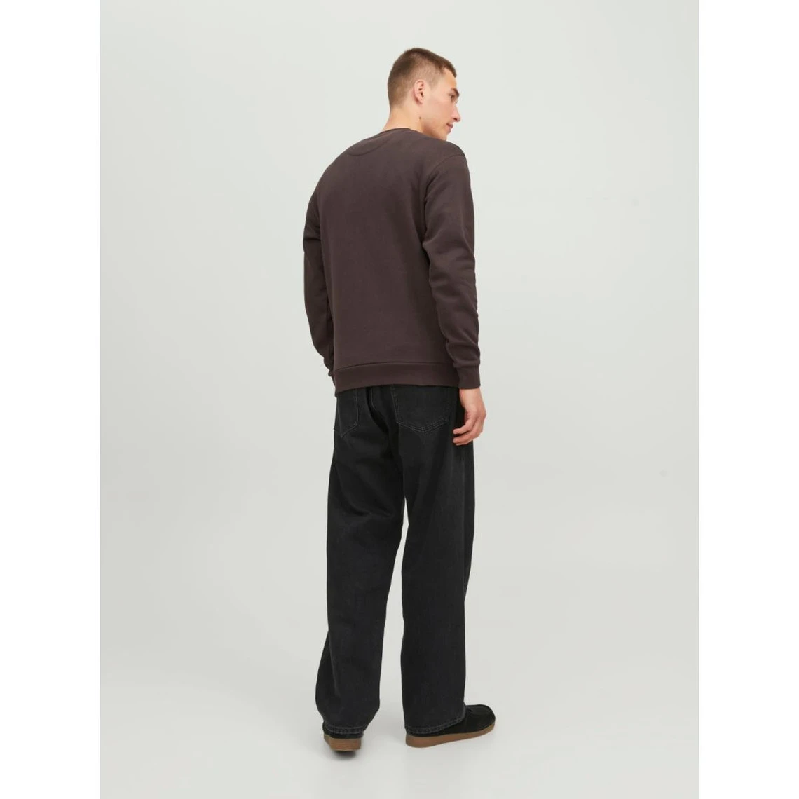 Jack & Jones Sweat-shirt Marron Foncé 4 Jack & Jones Sweat-shirt Marron Foncé – Image 2