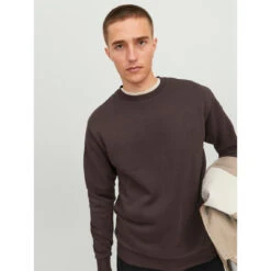 Jack & Jones Sweat-shirt Marron Foncé 7 Jack & Jones Sweat-shirt Marron Foncé -MenCorner Boutique sweat shirt marron fonce 3547810 3 1140x1140