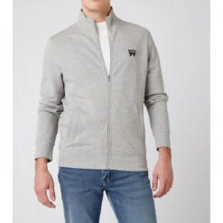 Wrangler Sweatshirt Homme Funnel Neck Zip Sws