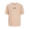 Jack & Jones Tee-shirt Col Ras Du Cou Marron Clair -MenCorner Boutique t shirt col ras du cou marron clair 3547508 1 1140x1140