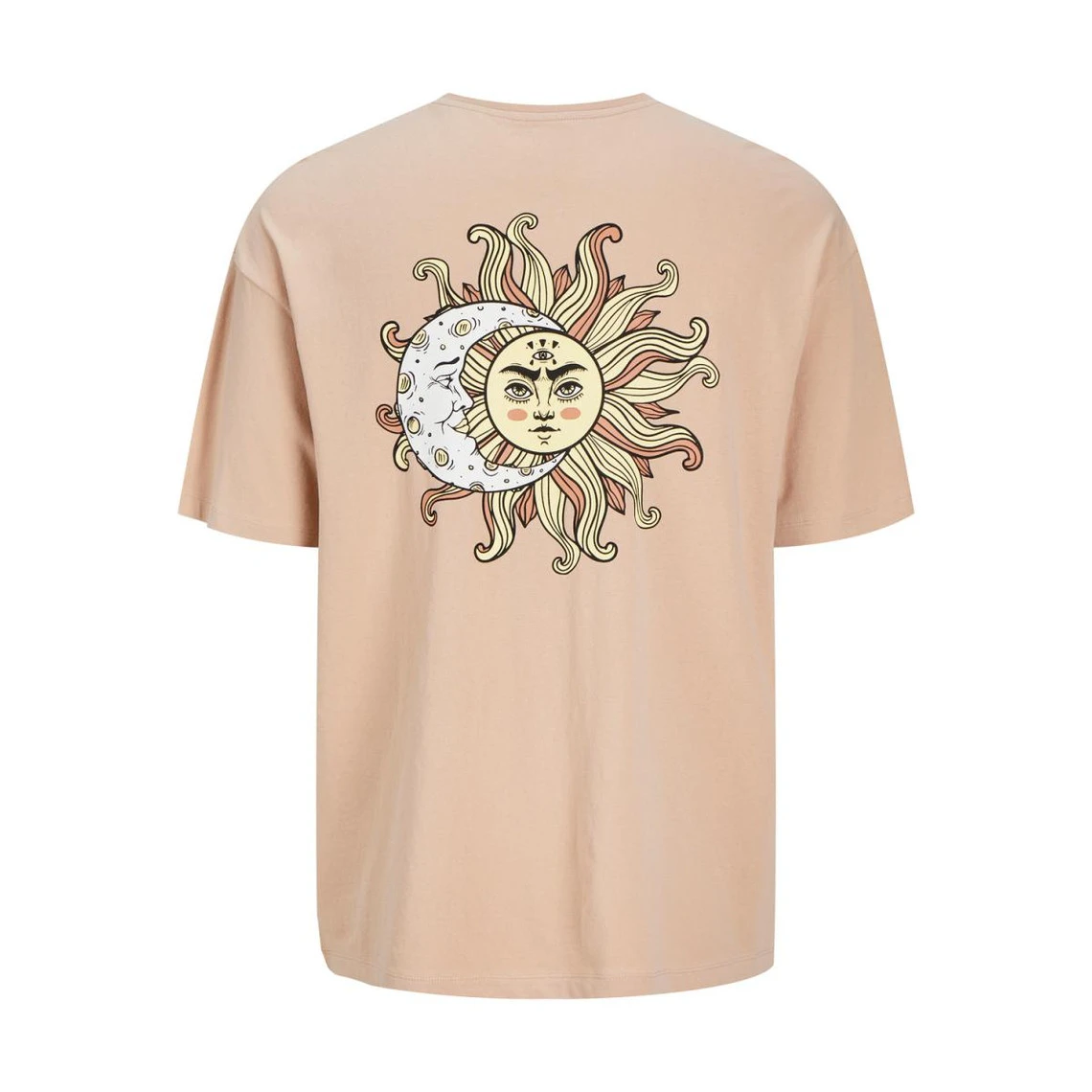 Jack & Jones Tee-shirt Col Ras Du Cou Marron Clair 4 Jack & Jones Tee-shirt Col Ras Du Cou Marron Clair – Image 2