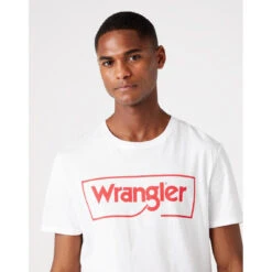 Wrangler T-Shirt Blanc Homme 9 Wrangler T-Shirt Blanc Homme -MenCorner Boutique t shirt homme frame logo tee 3359674 3 1140x1140