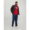 Jack & Jones T-shirt Manches Courtes Rouge Foncé -MenCorner Boutique t shirt manches courtes rouge fonce 3547068 1 1140x1140