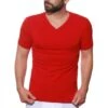 T-shirt Manches Courtes Rouge -MenCorner Boutique t shirt manches courtes rouge 1239265 1200x1200