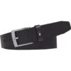 Ceinture Homme Tommy Hilfiger Logo Cuir Noir