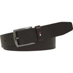 Ceinture à Drapeau Métallique - Tommy Hilfiger Marron