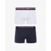 Lot De 2 Boxers Coton - Ceinture Elastique Tommy Bleu Marine / Blanc -MenCorner Boutique tommy hilfiger underwear lot de 2 boxers coton 246327 316999 1200x1200