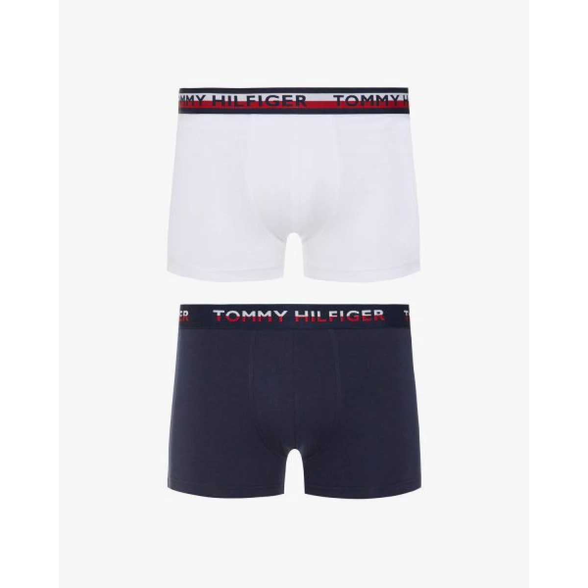 Lot De 2 Boxers Coton - Ceinture Elastique Tommy Bleu Marine / Blanc 3 Lot De 2 Boxers Coton - Ceinture Elastique Tommy Bleu Marine / Blanc