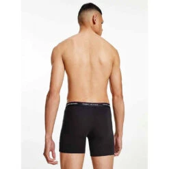 Pack De 3 Boxers Longs - Noir Tommy Hilfiger Underwear -MenCorner Boutique tommy hilfiger underwear pack de 3 boxers logotes ceinture elastique 3232787 3 1140x1140