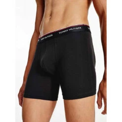 Pack De 3 Boxers Longs - Noir Tommy Hilfiger Underwear -MenCorner Boutique tommy hilfiger underwear pack de 3 boxers logotes ceinture elastique 3232787 4 1140x1140