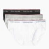 Pack De 3 Slips Logotés - Noir Tommy Hilfiger Underwear -MenCorner Boutique tommy hilfiger underwear pack de 3 slips logotes ceinture elastique 3232781 1140x1140