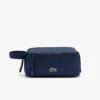 Trousse De Toilette En Toile Bleu Marine LACOSTE