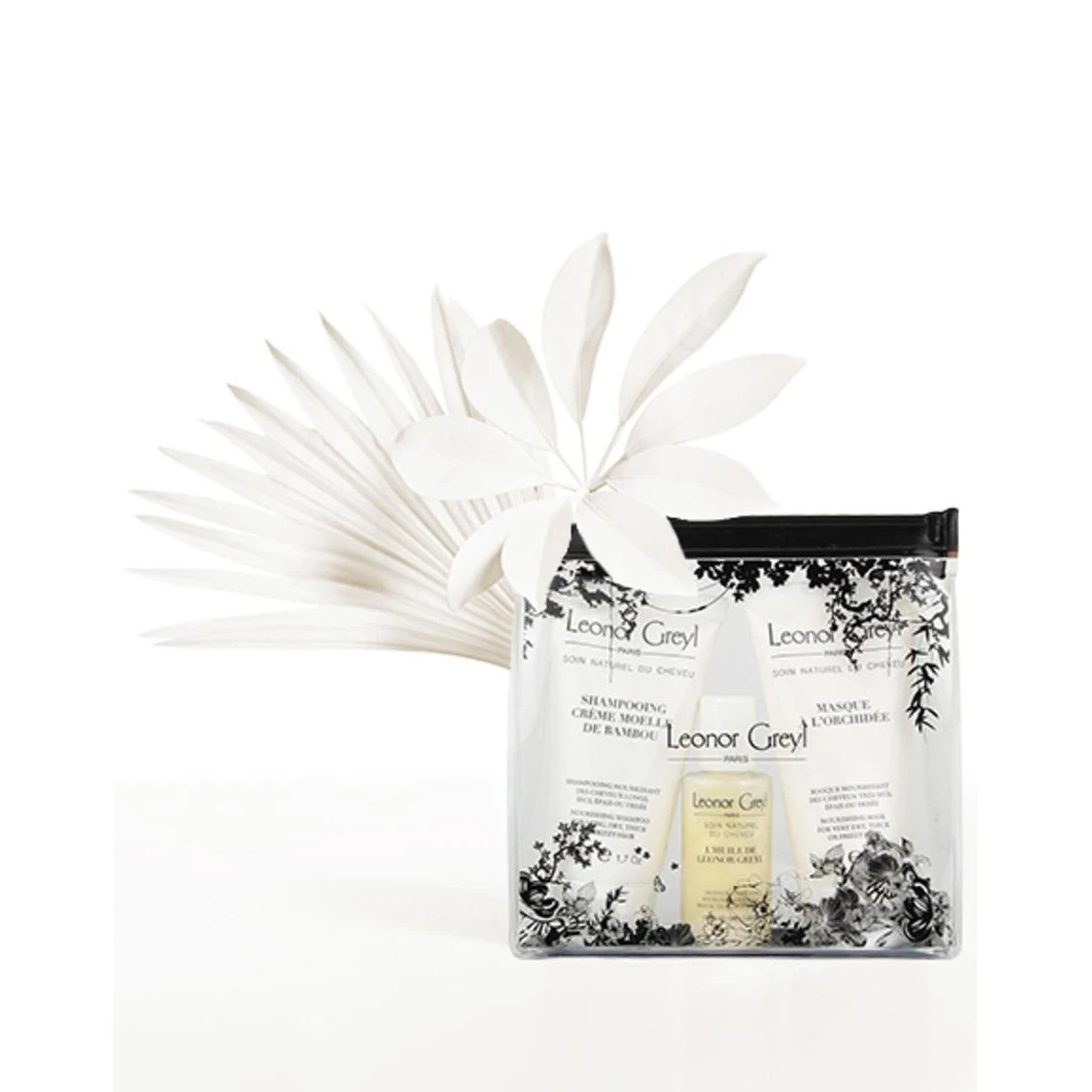 Trousse De Voyage Cheveux Frises - Palme Bambou Orchidée 50 + 50 + 25 Ml 4 Trousse De Voyage Cheveux Frises - Palme Bambou Orchidée 50 + 50 + 25 Ml – Image 2