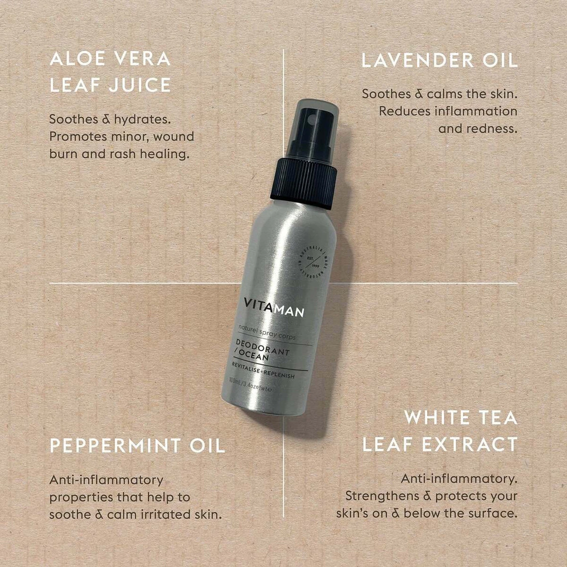 Déodorant Spray Dynamisant Pour Le Corps OCEAN - Frais & Parfumé 100 Ml 4 Déodorant Spray Dynamisant Pour Le Corps OCEAN - Frais & Parfumé 100 Ml – Image 2