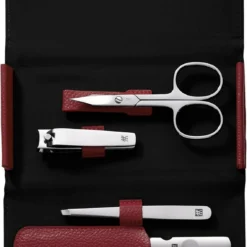 Zwilling SET ONGLES DE MANUCURE DE LUXE - Cuir Rouge 110 X 70 Mm